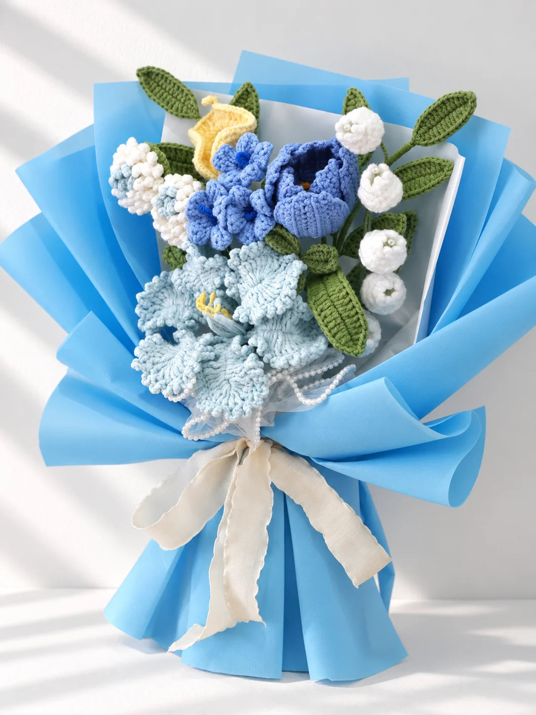 Blue Lily with Bluebell and Calla Lily Bouquet