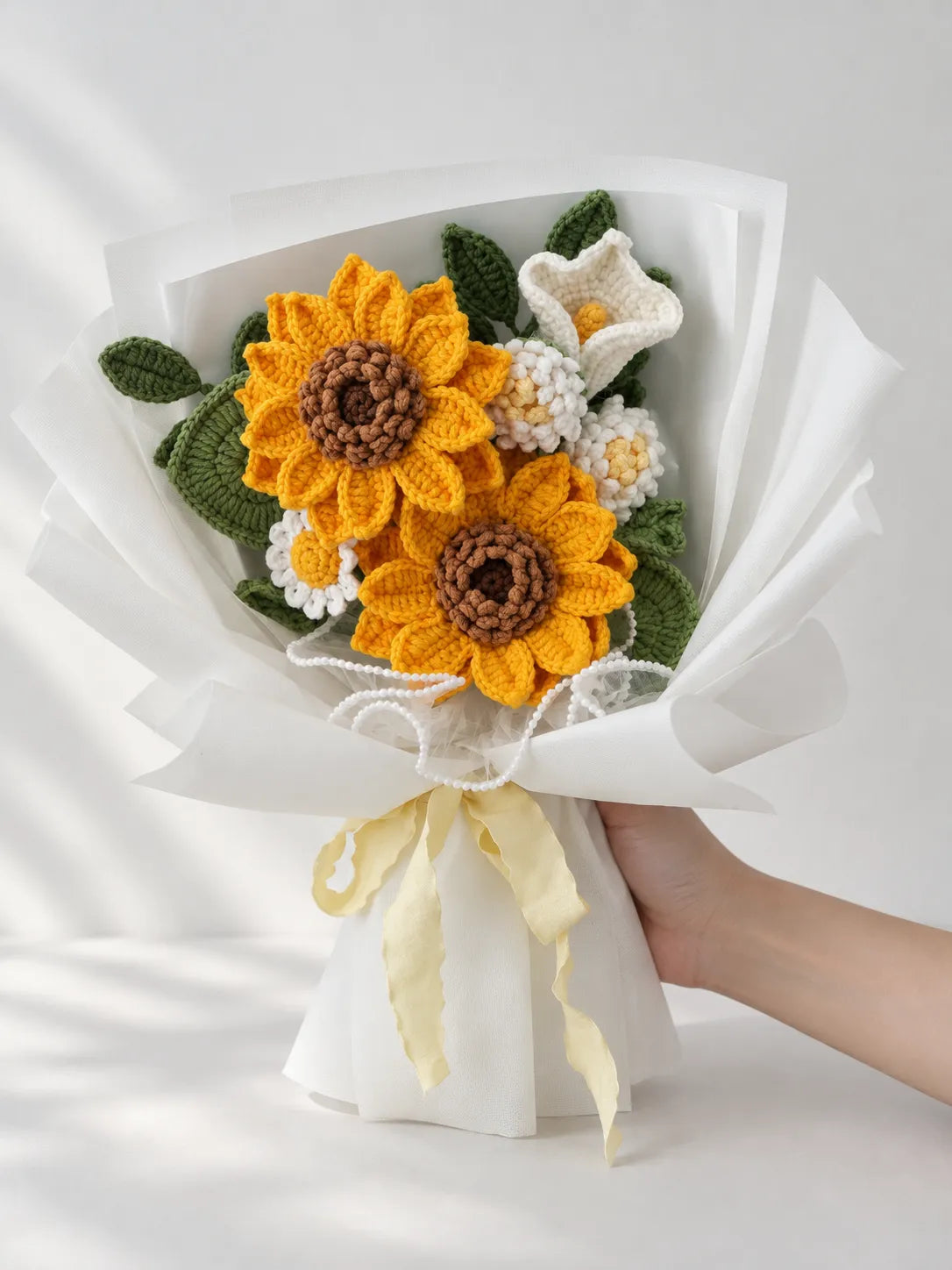 Orange Sunflower with Calla Lily and Daisy Bouquet