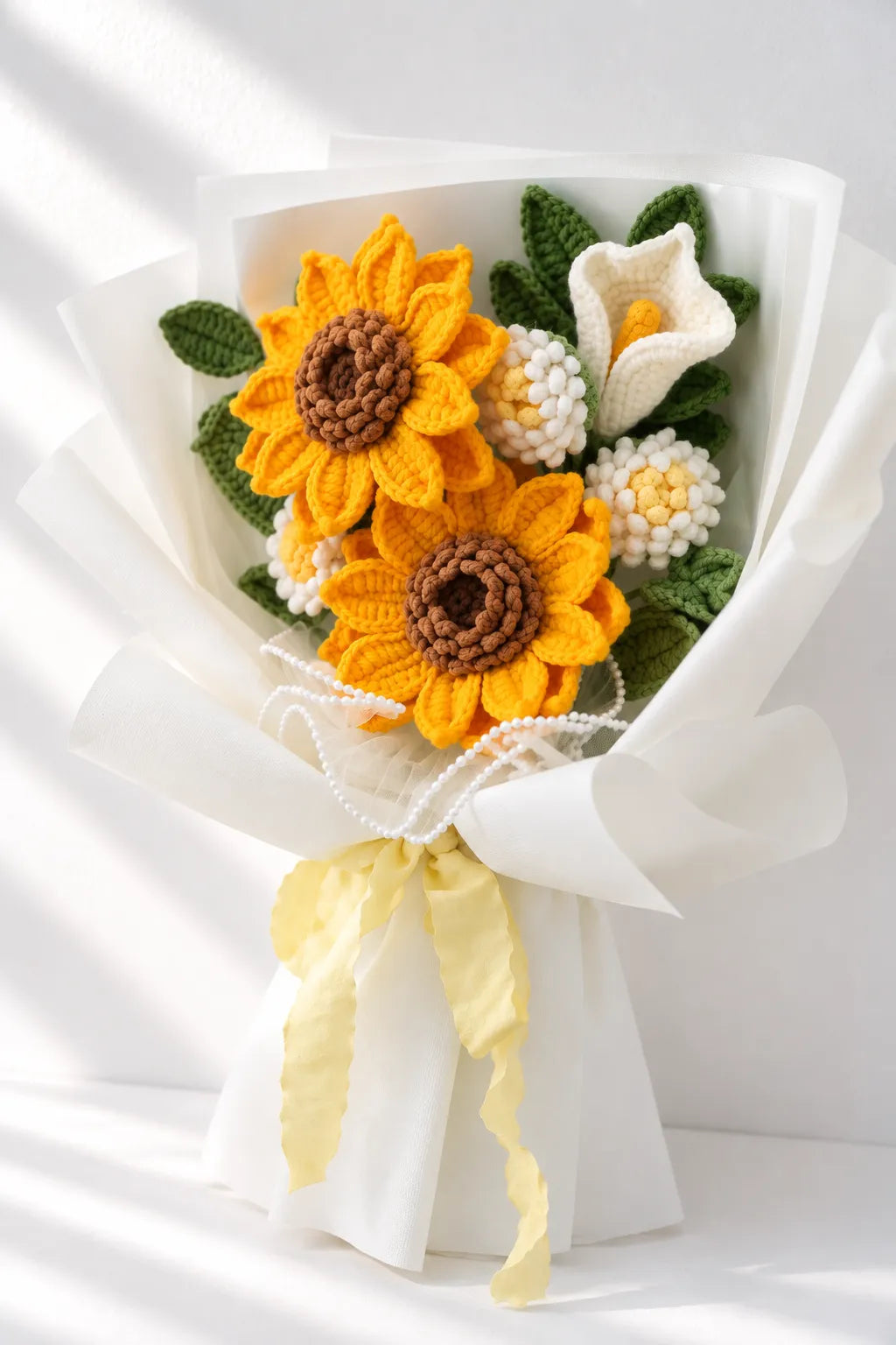 Orange Sunflower with Calla Lily and Daisy Bouquet