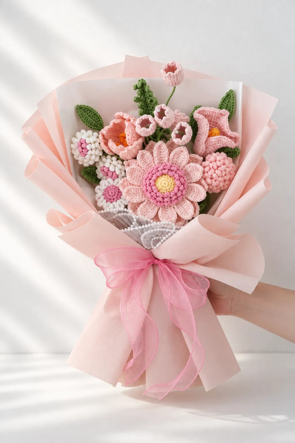 Pink Daisy with Tulip Bouquet