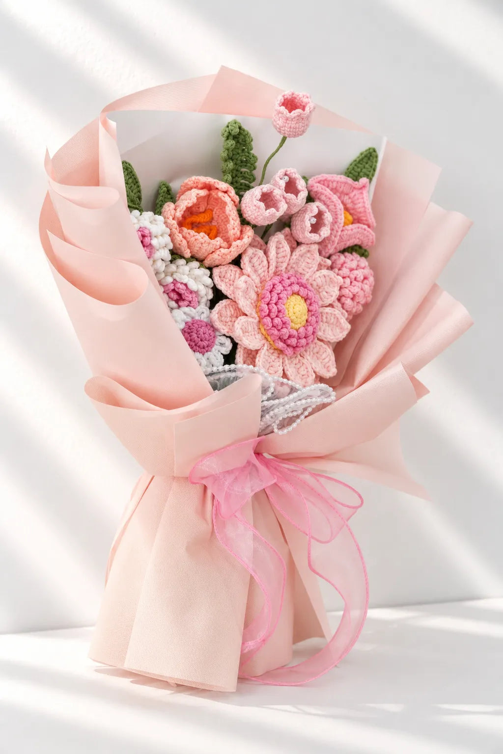 Pink Daisy with Tulip Bouquet