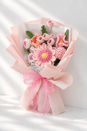 Pink Daisy with Tulip Bouquet