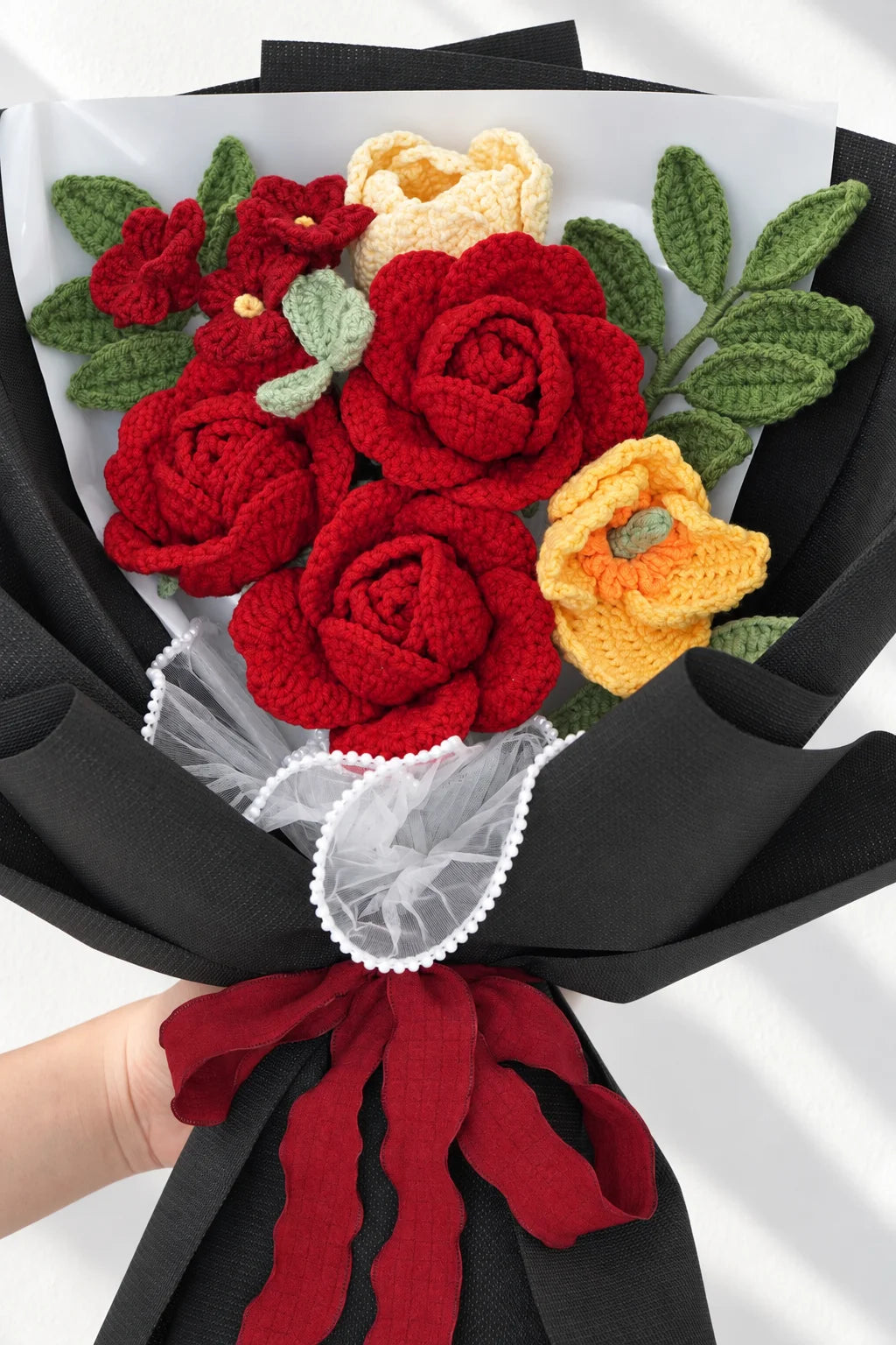 Red Rose with Tulip Valentine’s Day Bouquet