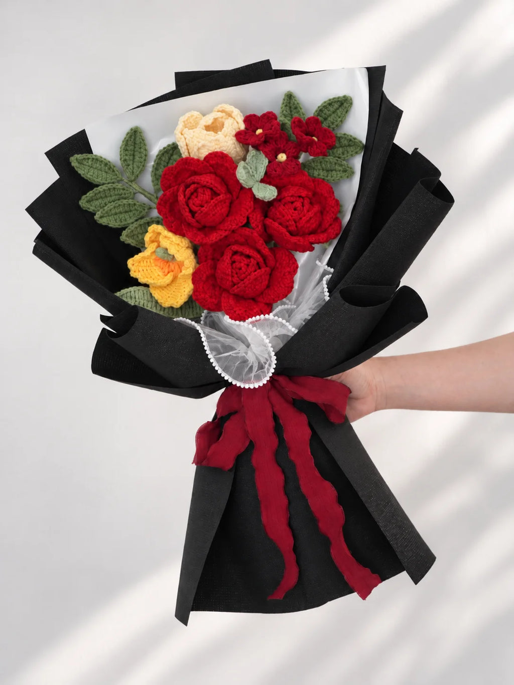 Red Rose with Tulip Valentine’s Day Bouquet