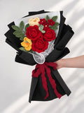 Red Rose with Tulip Valentine’s Day Bouquet