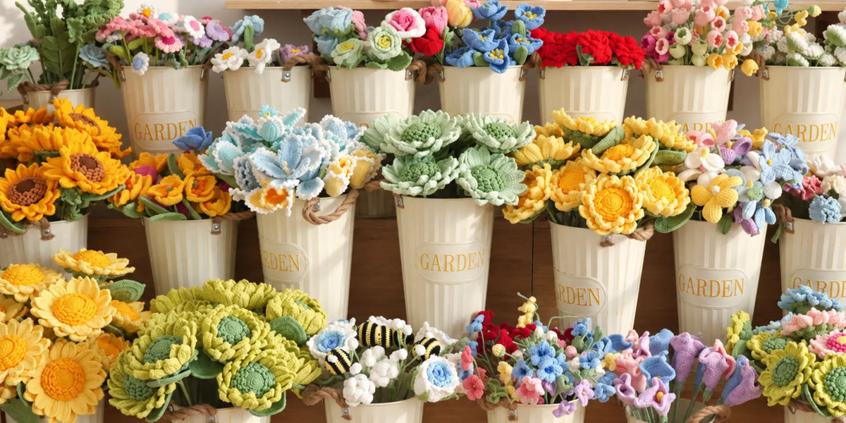 foxchill crochet flower bouquets main banner